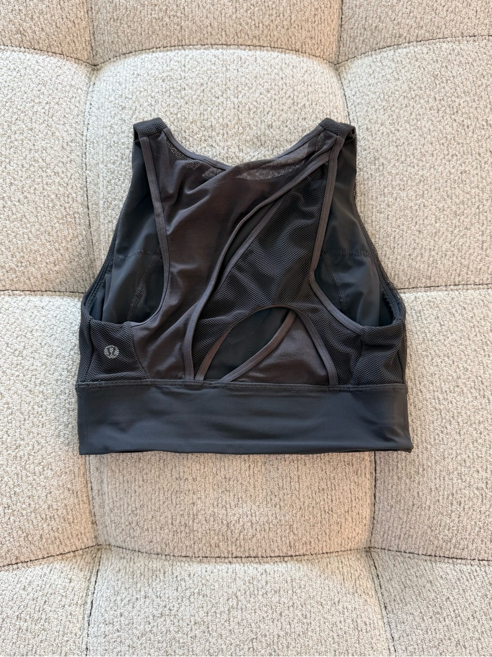 Lululemon Set Challenger Bra Women’s Graphite Grey Athletic Workout Top